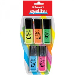 Набор текстовыделителей 5цв Eyeliter 1-4.5мм 4030/5 BC Luxor