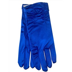 Элегантные атласные женские перчатки, цвет голубой
