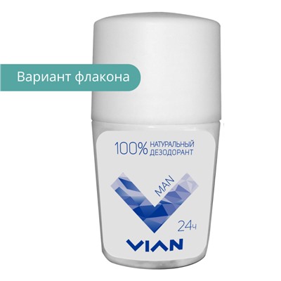 Натуральный концентрированный дезодорант VIAN "MAN", 50 мл