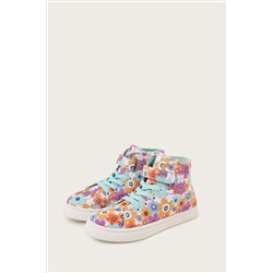 Monsoon Multi High-Top Floral Trainers