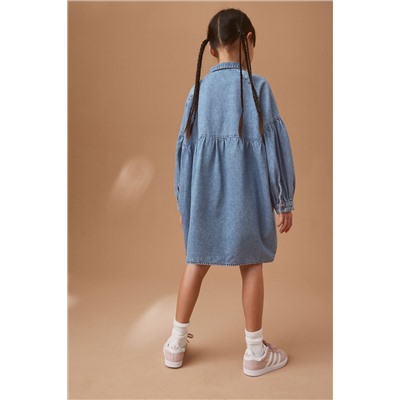 Blue Denim Shirt Dress (3-16yrs)