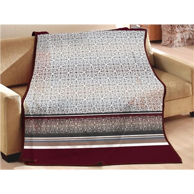 Плед cotton Rajtex 150*200 Блюз бордо 14128b