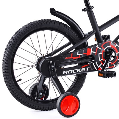 Велосипед 18" Rocket 100, цвет черный