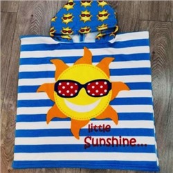 Детское полотенце с капюшоном, арт КД105, цвет: Sun, размер M 0-120