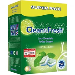 Таблетки для посудомоечных машин Clean&Fresh, 150 шт