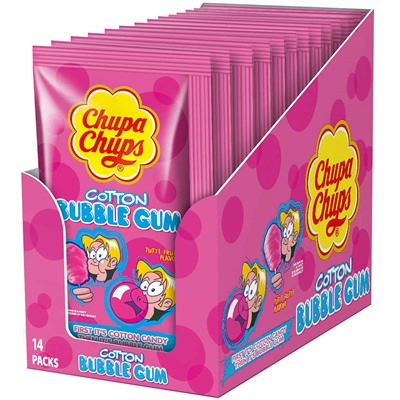 Chupa Chups Cotton Bubble Gum Tutti Frutti 14er