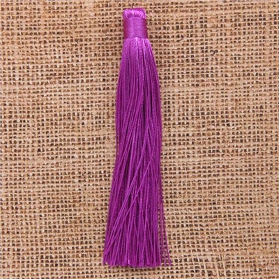 KIS001-05 Кисточка из ниток 12см, цвет Фиолетовый
