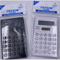 Калькулятор 8 раз. 11.3*6.5см.европод,  арт.KS-008 (1/250/500шт)