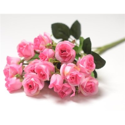 Искусственные цветы, Ветка в букете бутон роз 15 гол (1010237)