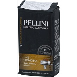 Pellini. Cremoso n°46 (молотый) 250 гр. мягкая упаковка