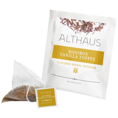 Чай ALTHAUS "Rooibos Vanilla Toffee" фруктовый, 15 пирамидок по 2,75 г, ГЕРМАНИЯ, TALTHL-P00008