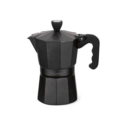 MR-1666-6-BLACK К/в "Espresso Moka" алюм. (300 мл) Maestro