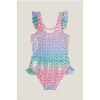 Pink Angels By Accessorize Girls Pink Mermaid Swimsuit