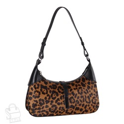 Сумка женская кожаная 3627VG leopard black Vitelli Grassi