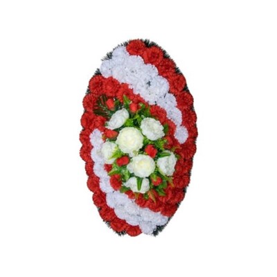 Искусственные цветы, Венок "Ладжина" (100 см) для проведения обряда похорон (1010237)