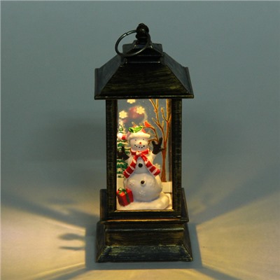 Сувенир с подсветкой "Снеговик-Зимняя история"