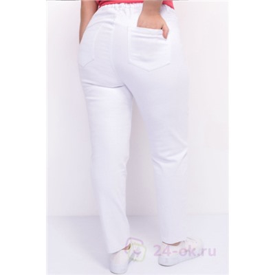 Джинсы 3226 - Белые джинсы с вышивкой 3226