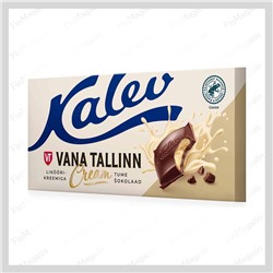 Темный шоколад Vana Tallinn Cream с начинкой из ликерного крема 104 гр, Kalev