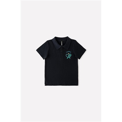 Модная футболка-поло для мальчика КР 301633/черный к320 джемпер-поло