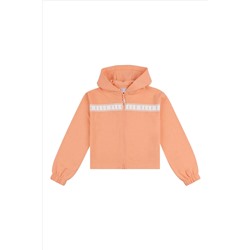 Elle Junior Girls Orange Zip Through Hoodie