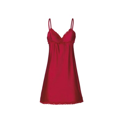 esmara® Damen Satin-Nachthemd mit V-Ausschnitt