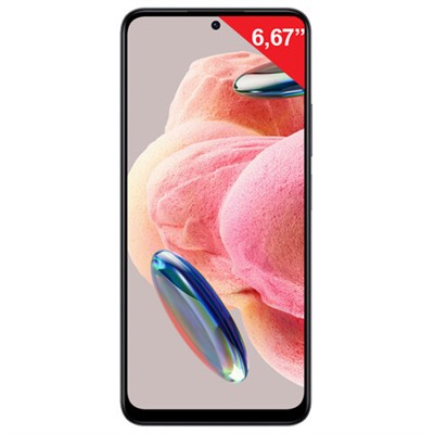 Смартфон XIAOMI Redmi Note 12, 2 SIM, 6,67", 4G (LTE), 50+8+2 Мп, 6/128 ГБ, черный, MZB0E0FRU