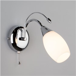 Настенный светильник со стеклянным плафоном
                     Eurosvet  22080/1 хром