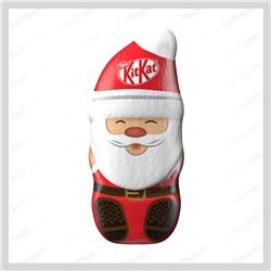 Фигурка из молочного шоколада Santa с хрустящими хлопьями KitKat 85 гр