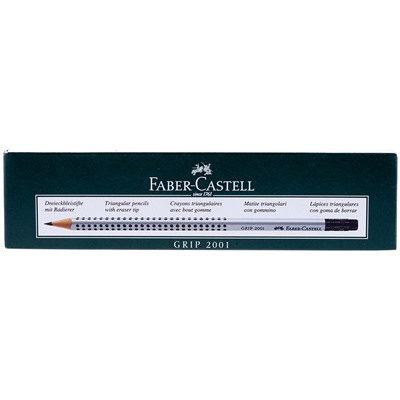 Карандаш чернографитный Faber-Castell GRIP 2001, НВ, с ласт /117200