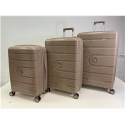 Набор из 3-х чемоданов с расширением 23105 Светло-серый