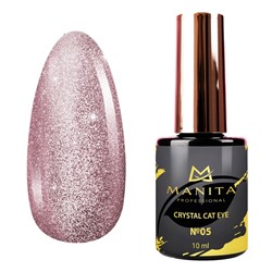 Manita Professional Гель-лак для ногтей с эффектом кошачьего глаза / Crystal Cat Eye №05, 10 мл