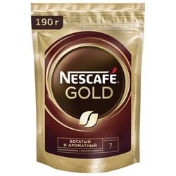 Кофе молотый в растворимом NESCAFE "Gold" 190 г, сублимированный, 12403031