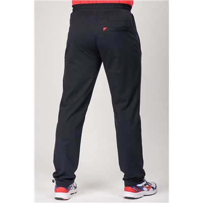 Спортивные брюки М-1224: Тёмно-синий / Красный