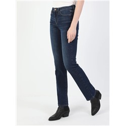 792 Mıla Темно-синие женские джинсовые брюки прямого кроя со средней талией стандартного кроя