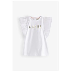 Baker by Ted Baker White Organza T-Shirt