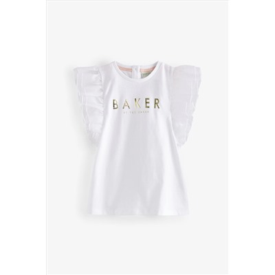 Baker by Ted Baker White Organza T-Shirt