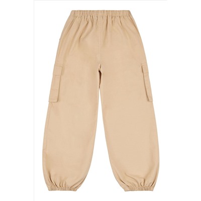 Jack Wills Loose Fit Girls Parachute Brown Trousers