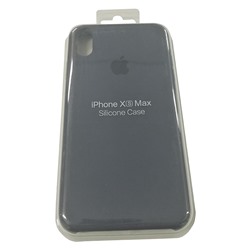 Силиконовый чехол для iPhone XS MAX синевато-черный