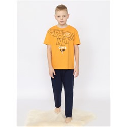 CSJB 50167-30 Пижама для мальчика (футболка, брюки),охра