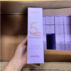 Masil 5 Salon No Yellow Shampoo/ Тонирующий шампунь для осветленных волос  300 ml
