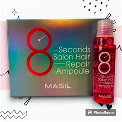 Masil. Протеиновая маска-филлер для поврежденных волос 8 SECONDS SALON HAIR REPAIR AMPOULE15 мл*10шт