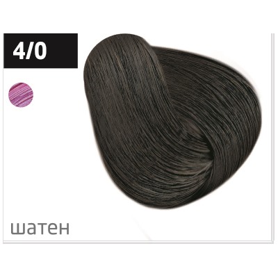 OLLIN performance 4/0 шатен 60мл перманентная крем-краска для волос