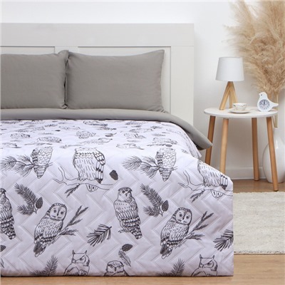 Новый год. Покрывало LoveLife 1,5 сп Owls 150*210±5см, микрофайбер, 100% п/э