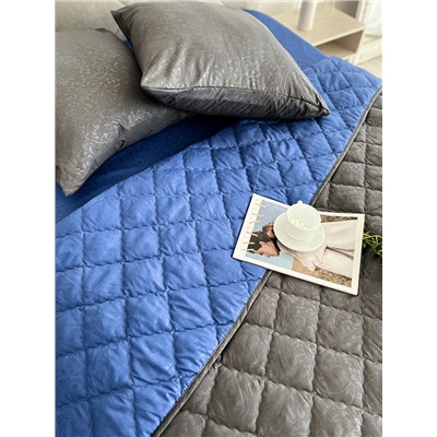 Комплект без белья Набор с одеялом КМ-002 графит-синий