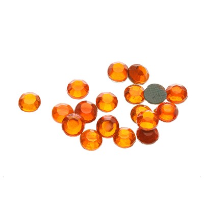 Стразы термоклеевые стекло 4 мм (т.оранжевый) 15