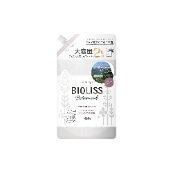 KOSE Ботанический кондиционер "Bioliss Botanical" для непослушных волос с органическими экстрактами и эфирными маслами «Гладкость и выпрямление» (3 этап) 680 мл, мягкая упаковка с крышкой / 12