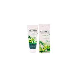 DEOPROCE NATURAL PERFECT SOLUTION CLEANSING FOAM GREEN EDITION GREENTEA Пенка для умывания с экстрактом зеленого чая 170г