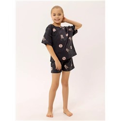 Детская пижама "Сновидения" арт. дк288тс / Темно-серый