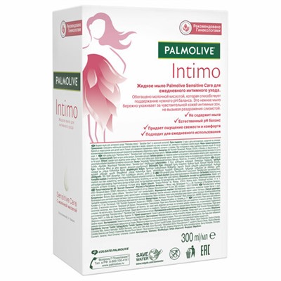 Мыло жидкое для интимной гигиены 300 мл PALMOLIVE " С молочной кислотой", чувствительный уход, 8693495040754