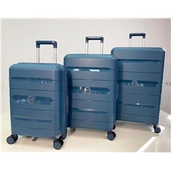 Набор из 3-х чемоданов с расширением 23102 Синий